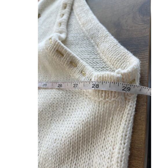 White Stage Womens 26/28W White Embroidery Vest Teddy Bear Christmas Zipper - Picture 9 of 13